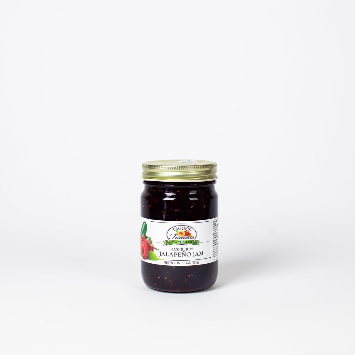 Jalepno Raspberry Jam Label Raspberry Jalapeño Jam – Tagge's Farm